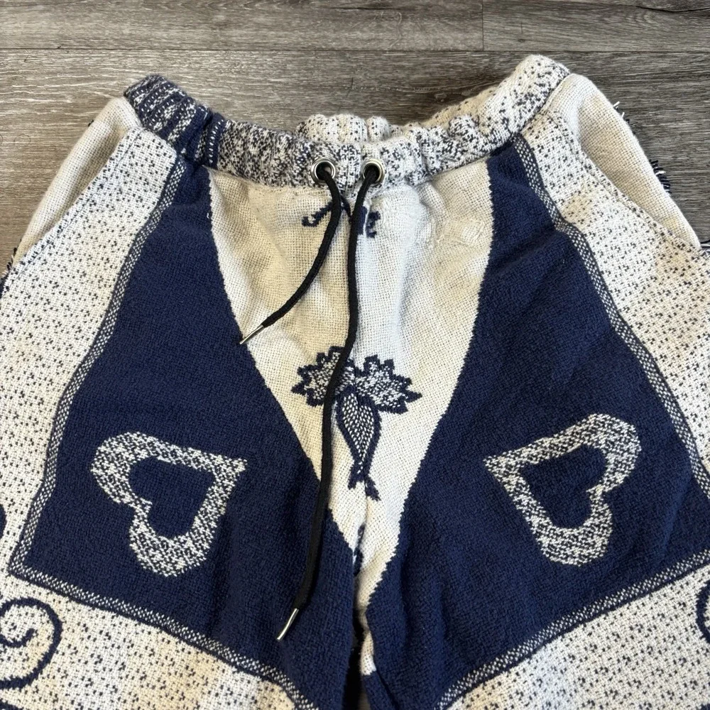 Custom Hand Made Tapestry Rug Playing Card Shorts Size 30" Waist - Picture 3 of 7